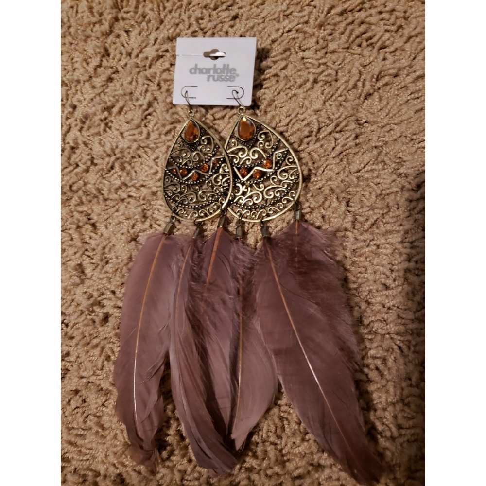 Feather earrings